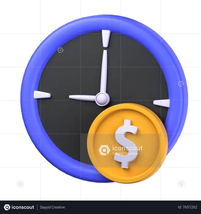 Money Time  3D Icon