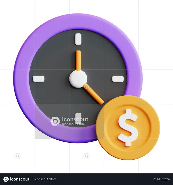 Money Time  3D Illustration