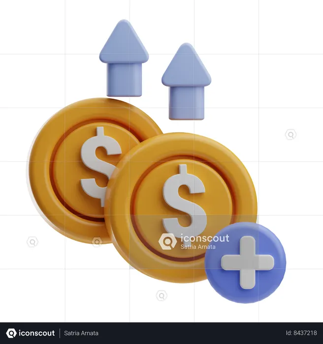 Money Top Up  3D Icon