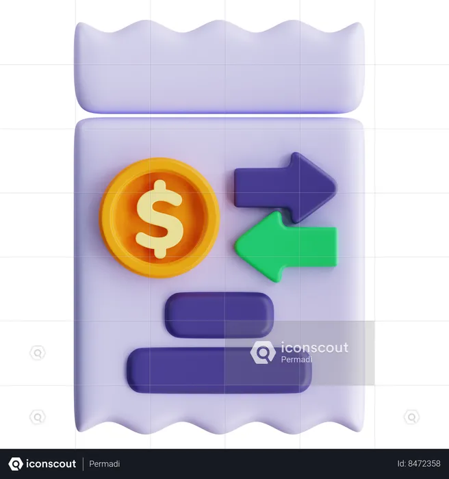 Money transaction  3D Icon