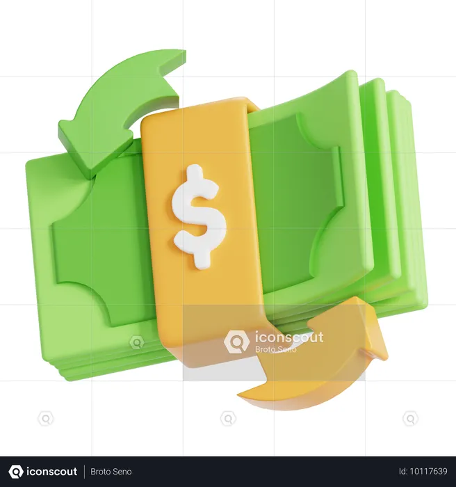 Money transaction  3D Icon