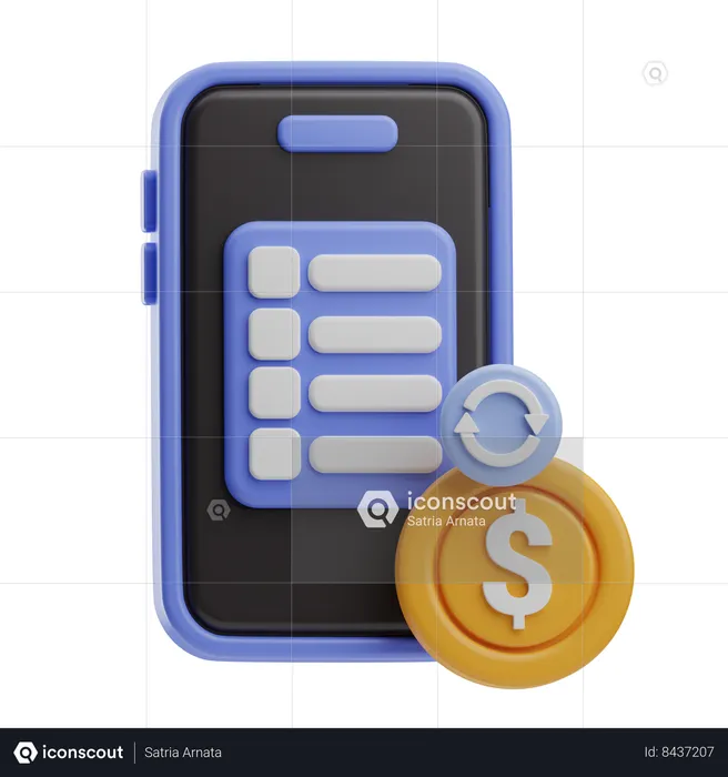 Money Transaction  3D Icon