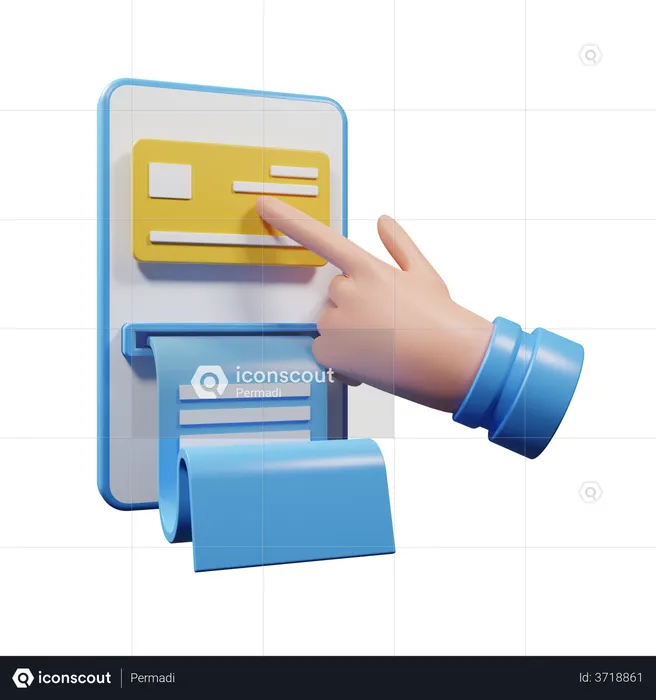 Money Transaction  3D Illustration