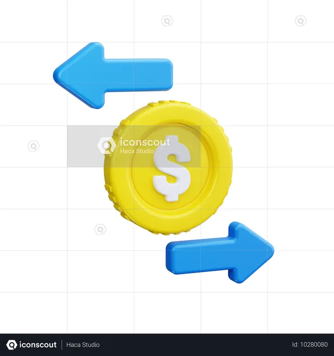 Money Transfer  3D Icon