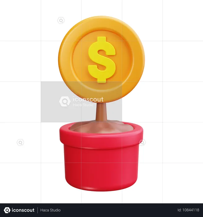 Money tree  3D Icon