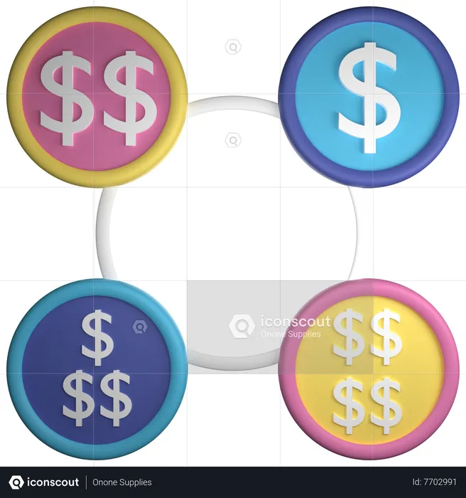 Money Turnover  3D Icon