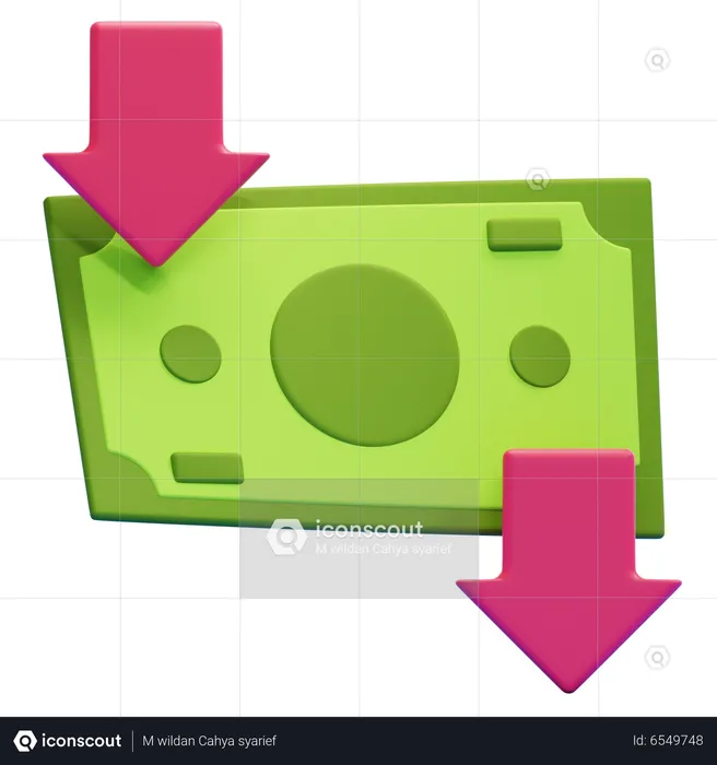 MONEY VALUE WEAK  3D Icon
