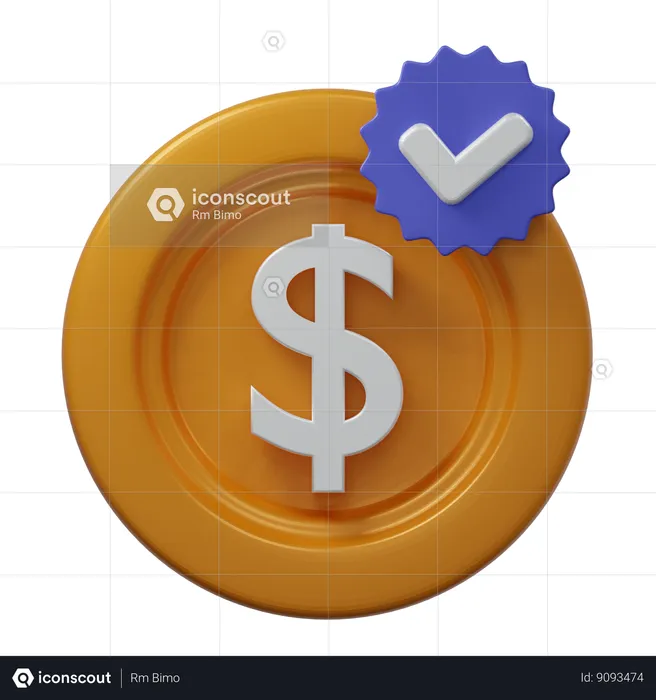 Money Verification  3D Icon