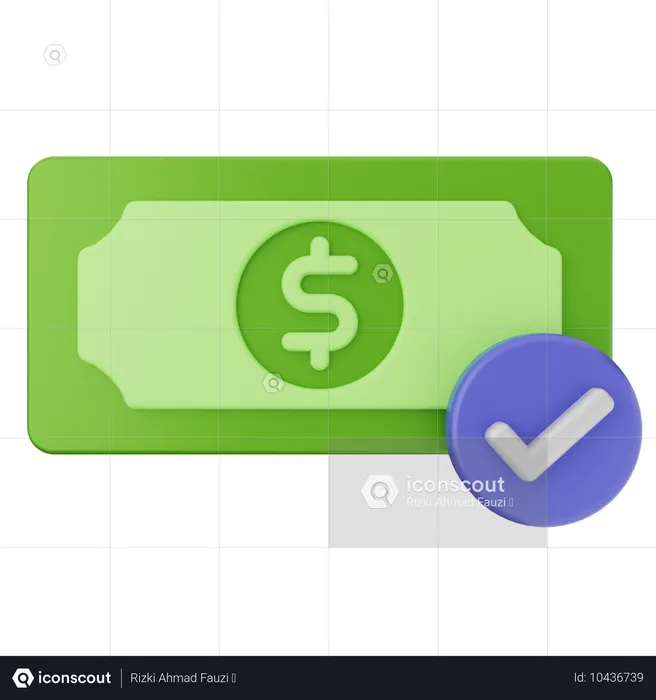 Money Verification  3D Icon