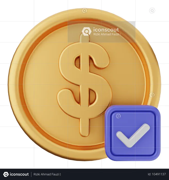 Money Verification  3D Icon