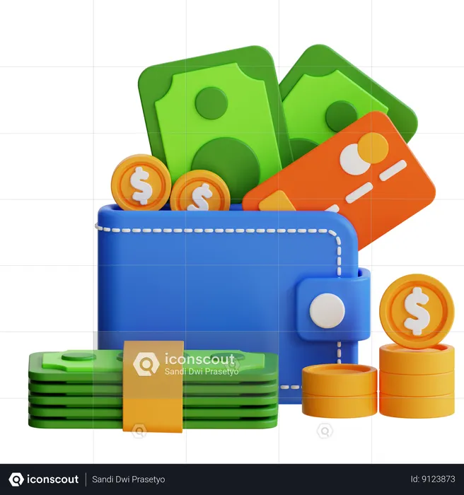 Money Wallet  3D Icon