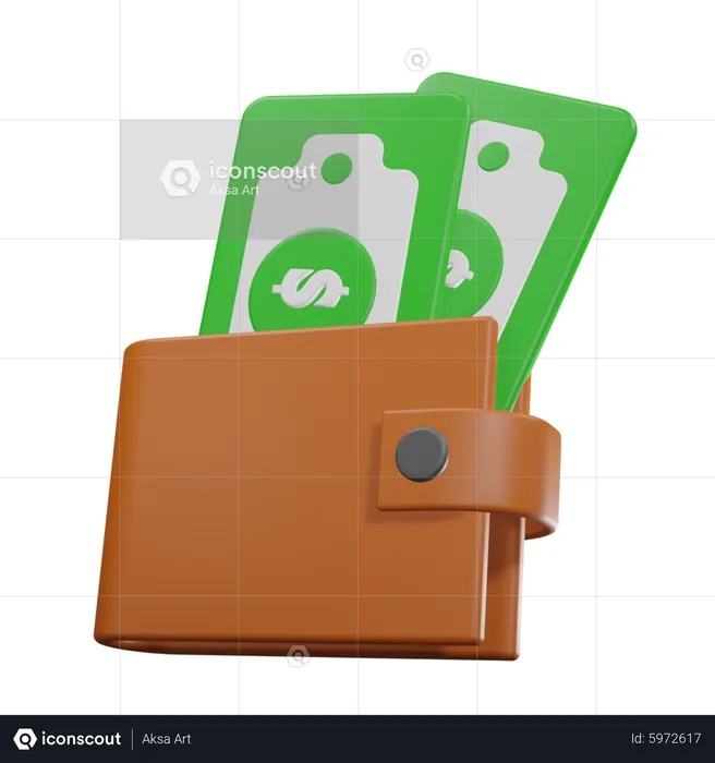 Money Wallet  3D Icon