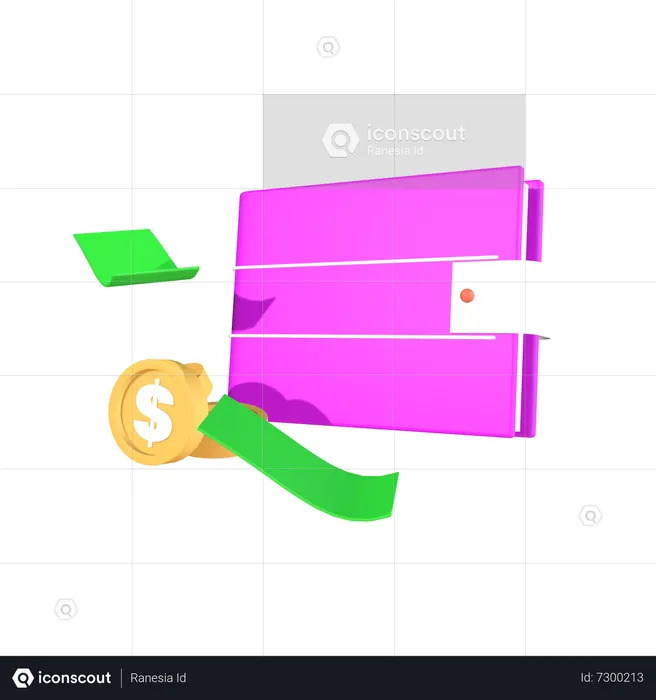 Money Wallet  3D Icon