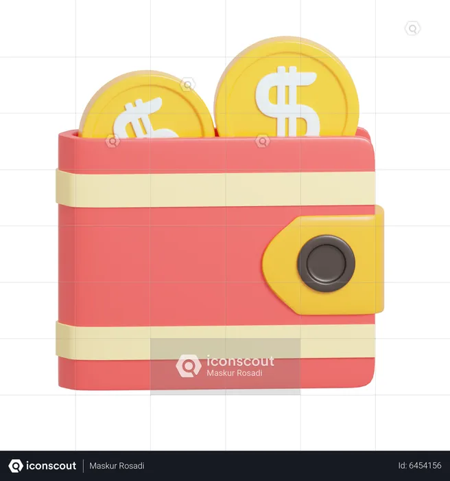 Money Wallet  3D Icon