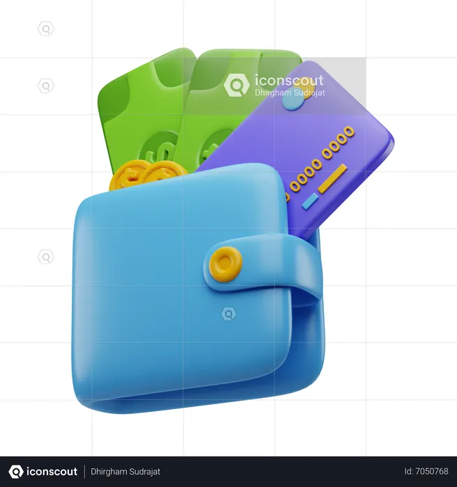 Money Wallet  3D Icon