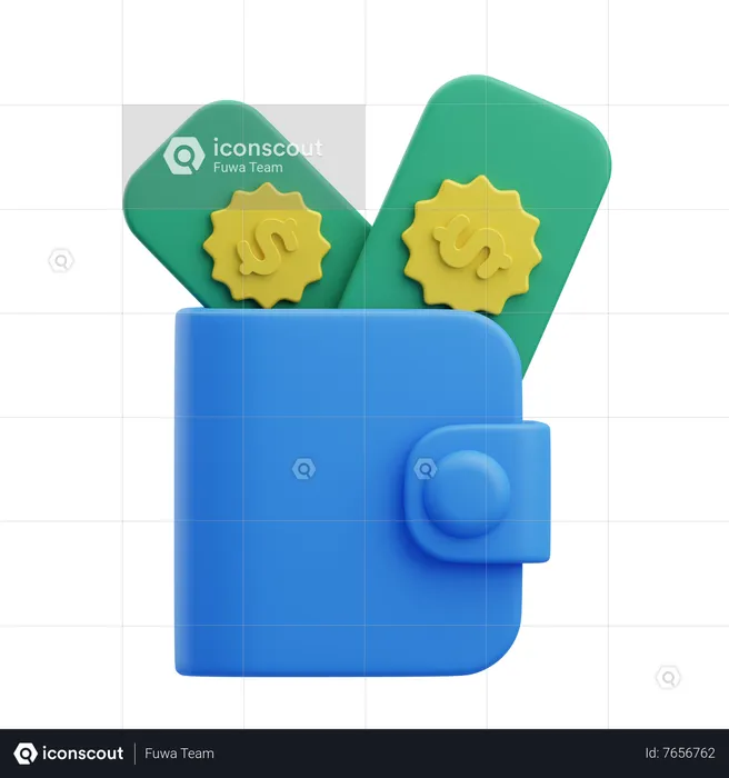 Money Wallet  3D Icon