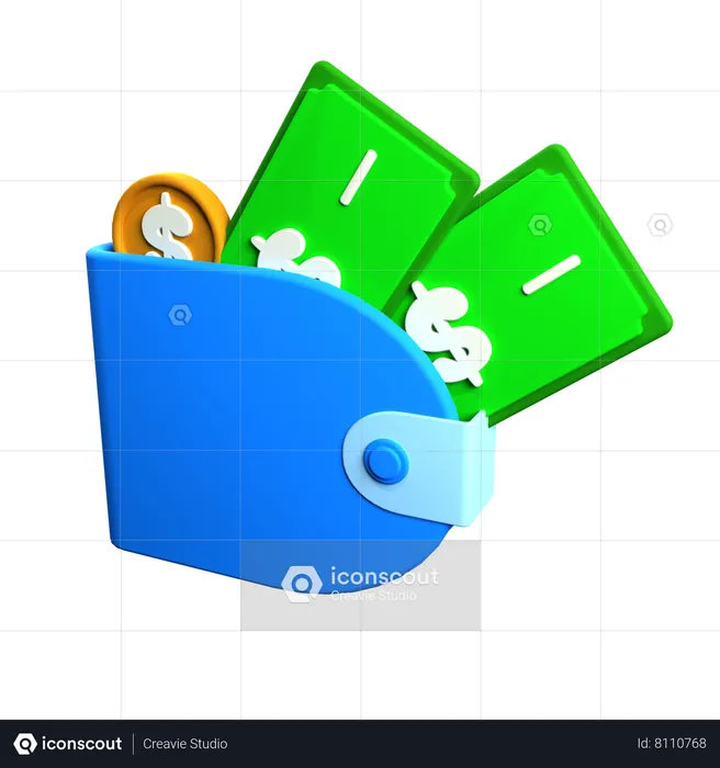 Money Wallet  3D Icon