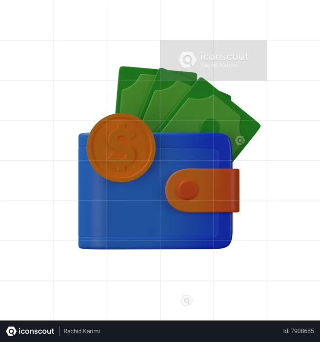 Money Wallet  3D Icon