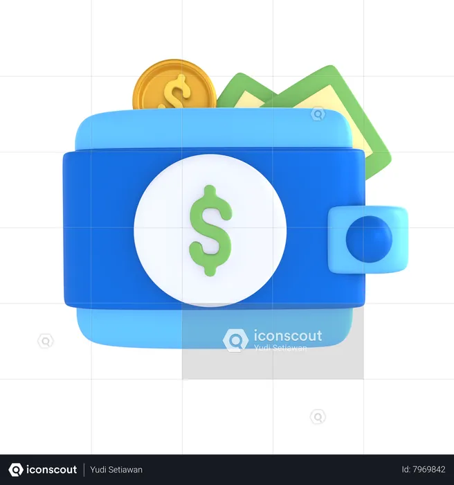 Money Wallet  3D Icon