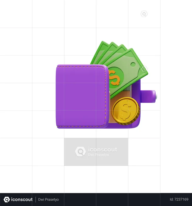 Money Wallet  3D Icon