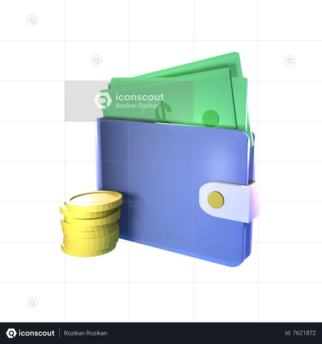 Money Wallet  3D Icon