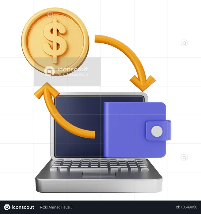 Money Wallet  3D Icon