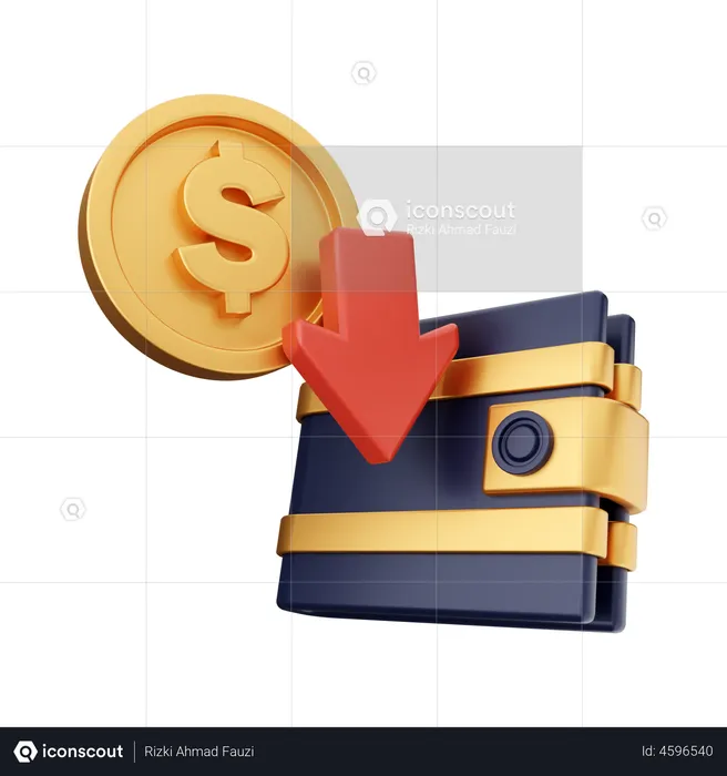 Money Wallet  3D Illustration