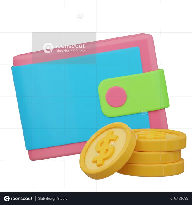 Money Wallet  3D Icon