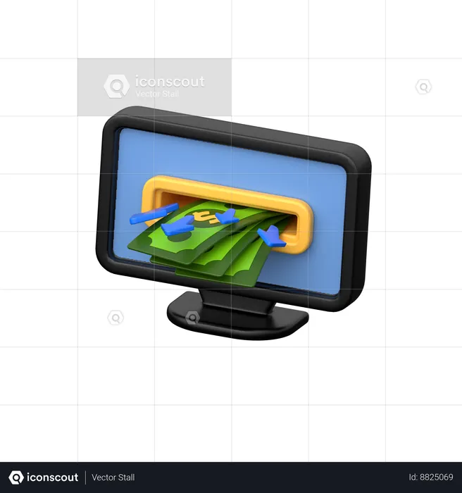 Money Withdraw  3D Icon