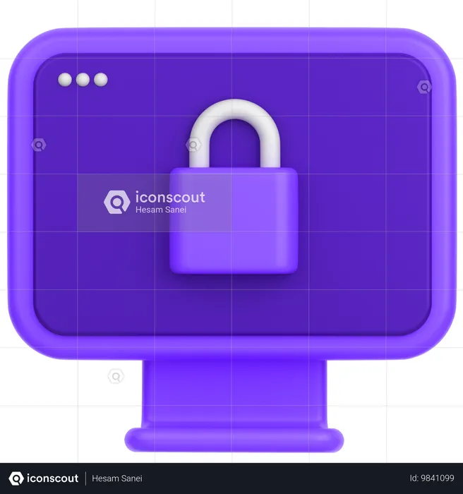 Moniteur  3D Icon