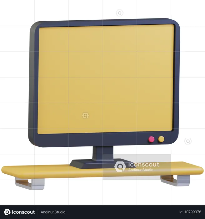 Moniteur  3D Icon