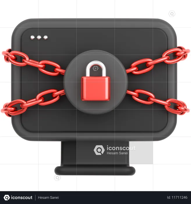 Moniteur  3D Icon