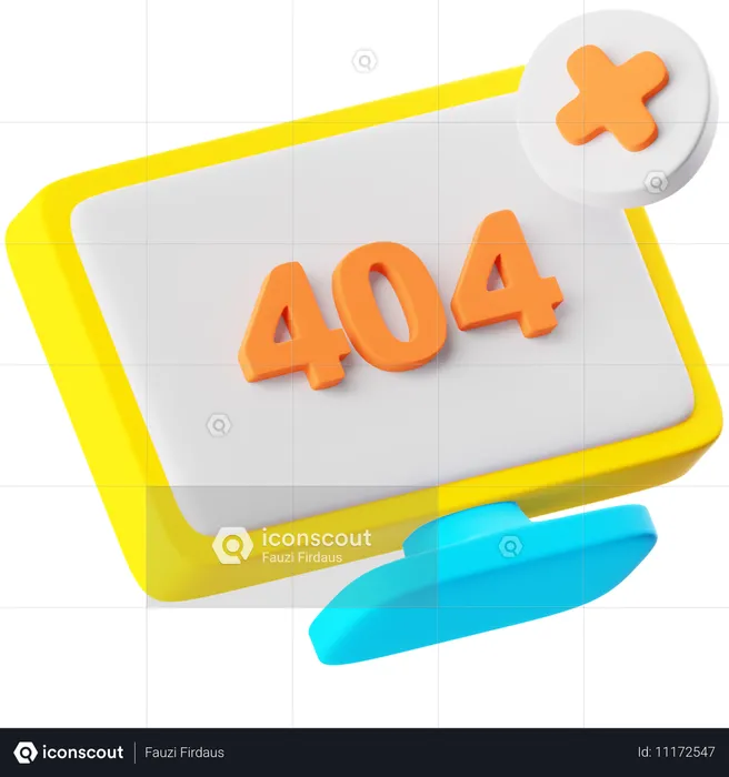 Moniteur 404  3D Icon