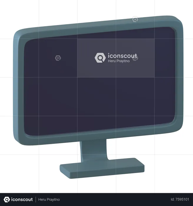 Moniteur  3D Icon