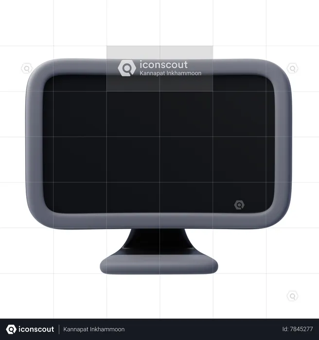 Moniteur  3D Icon