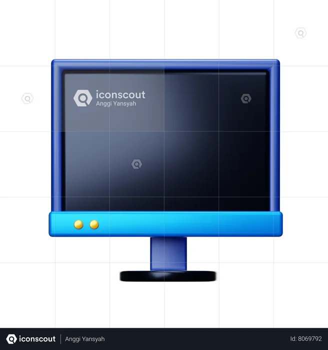 Moniteur  3D Icon