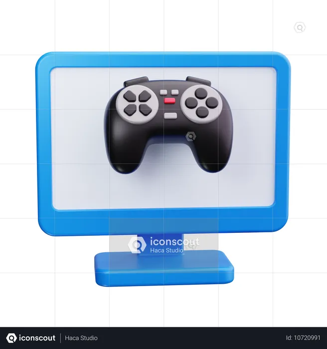 Moniteur de jeu  3D Icon