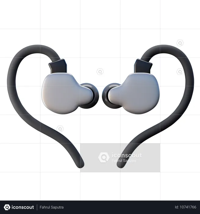 Moniteur d'oreille  3D Icon