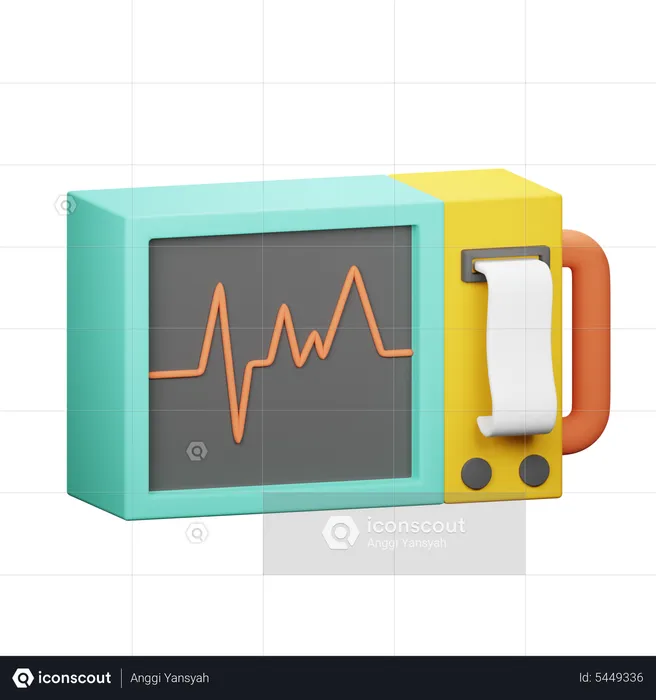 Moniteur ECG  3D Icon