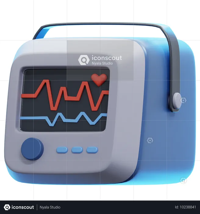 Moniteur d'hôpital  3D Icon