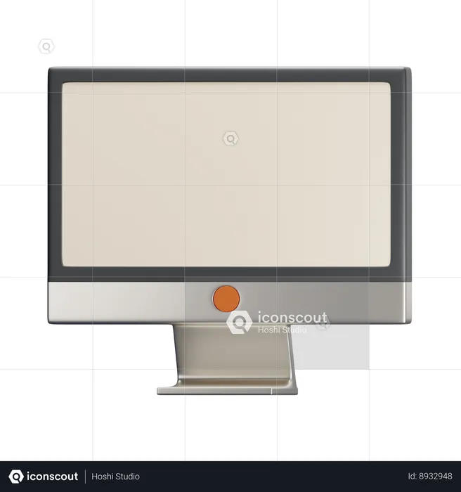 Monitor  3D Icon