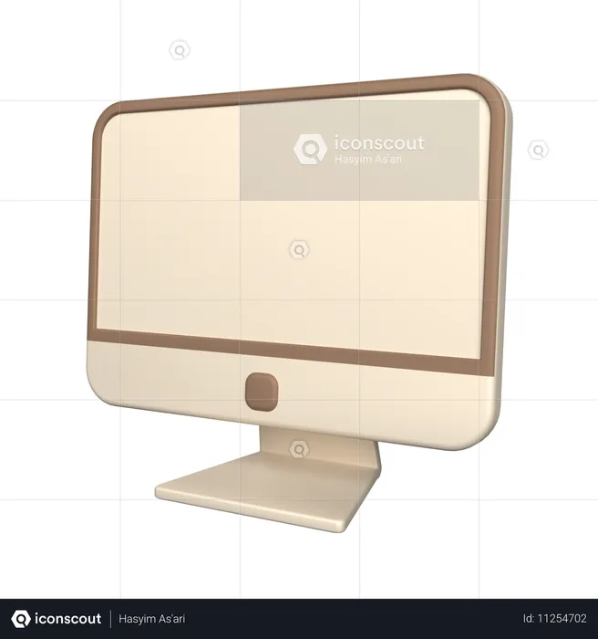 Monitor  3D Icon