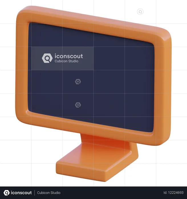 Monitor  3D Icon