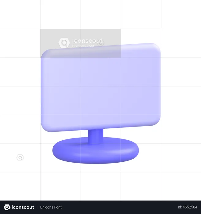 Monitor  3D Icon