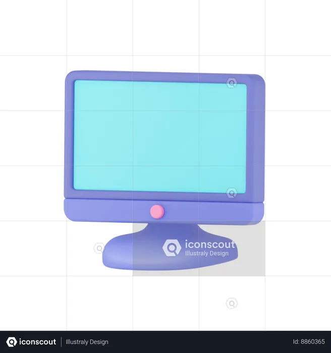 Monitor  3D Icon