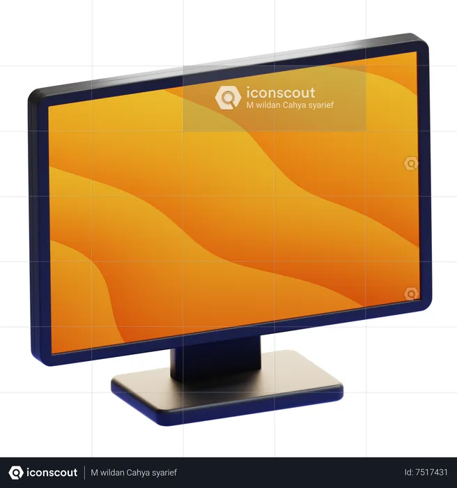 MONITOR  3D Icon