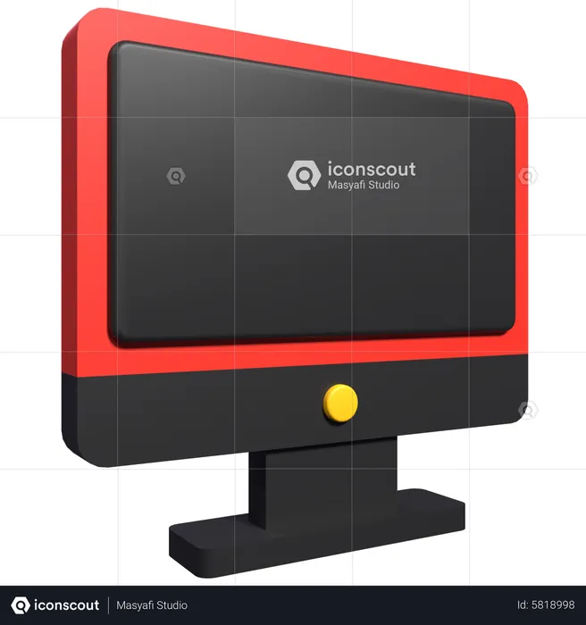 Monitor  3D Icon