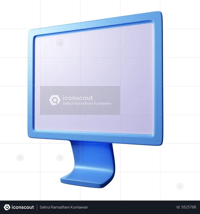 Monitor  3D Icon