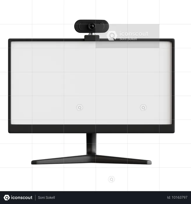 Monitor  3D Icon