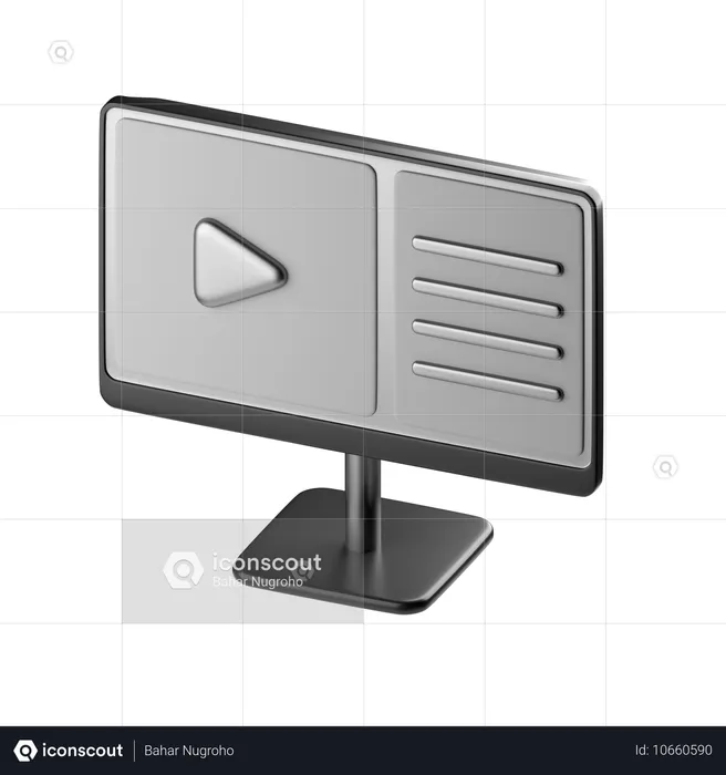 Monitor  3D Icon